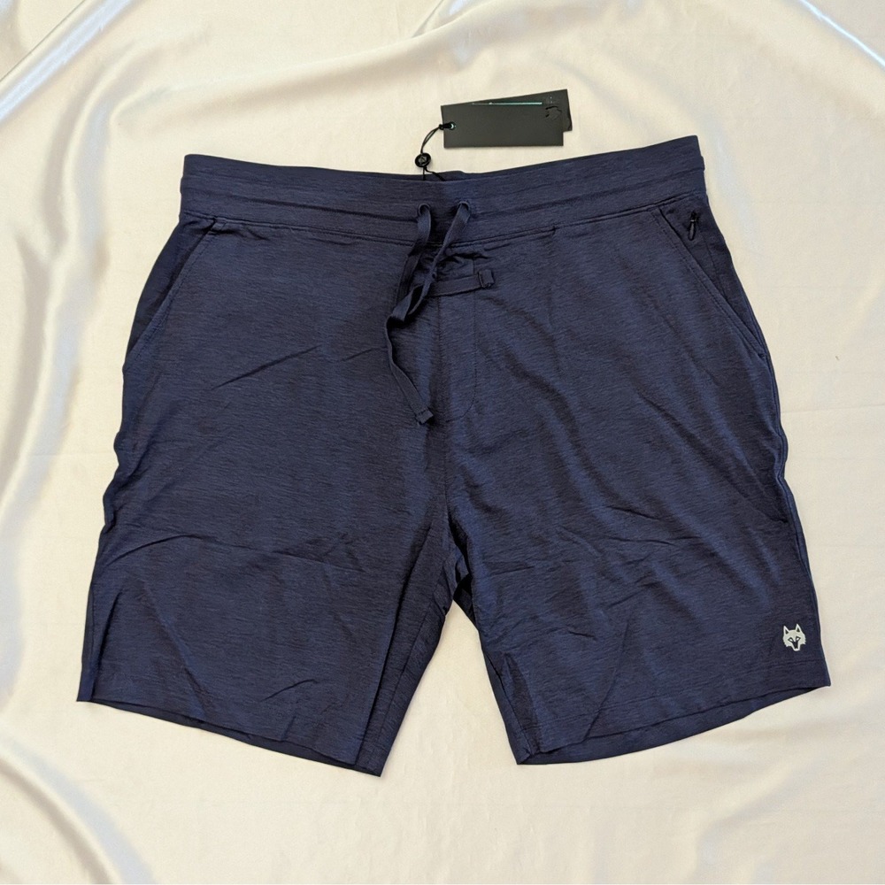 New Greyson Men's Guide Sport Workout Lounge Shorts Maltese Blue Size XXL